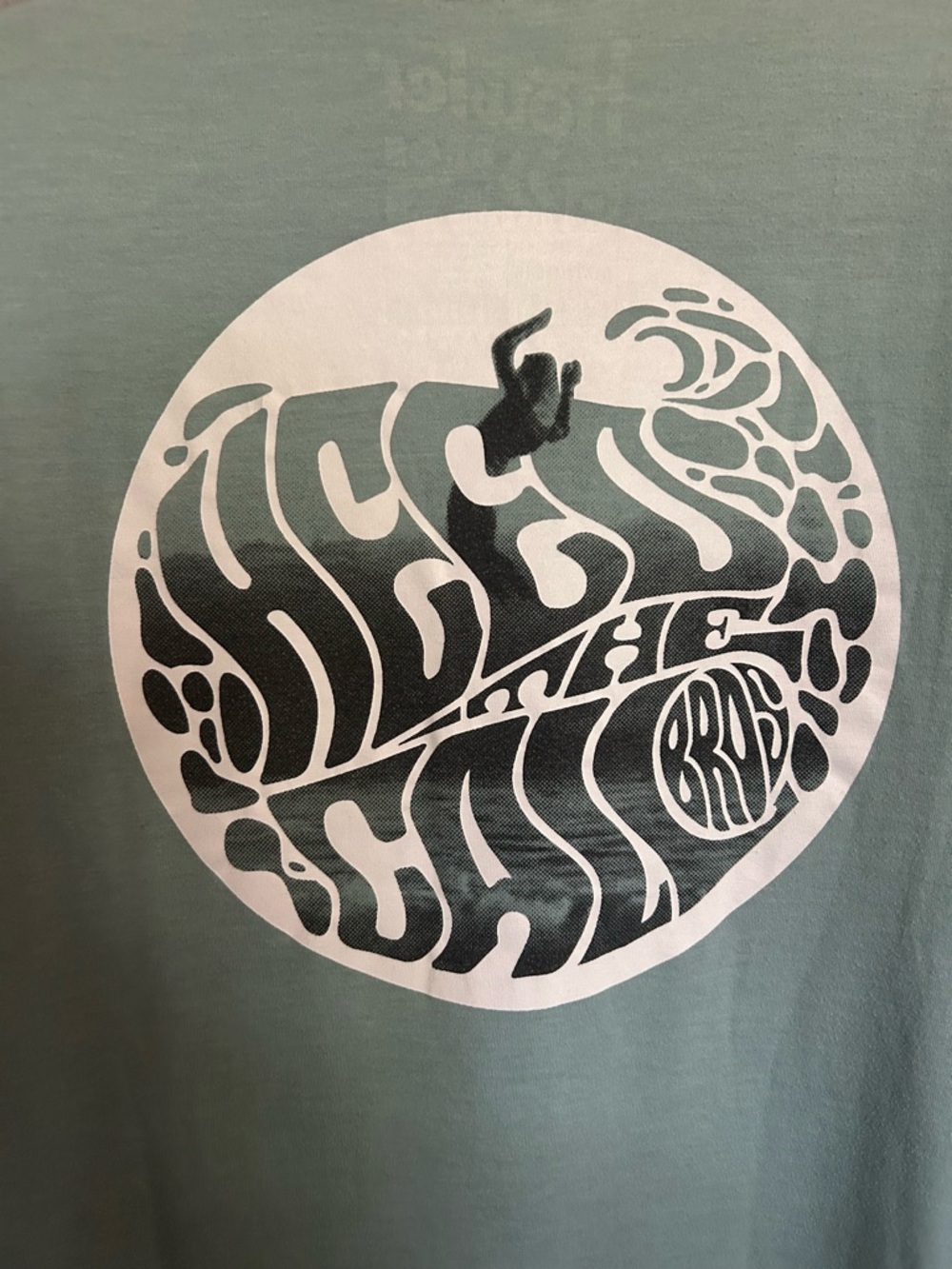 Howler Brothers Sage Blue/Green Tee size adult small. Heed the Call